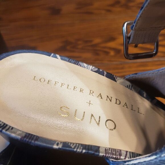 LOEFFLER RANDALL Suno Estrella Ankle-Strap wedge sandals sz 10 - Picture 6 of 7